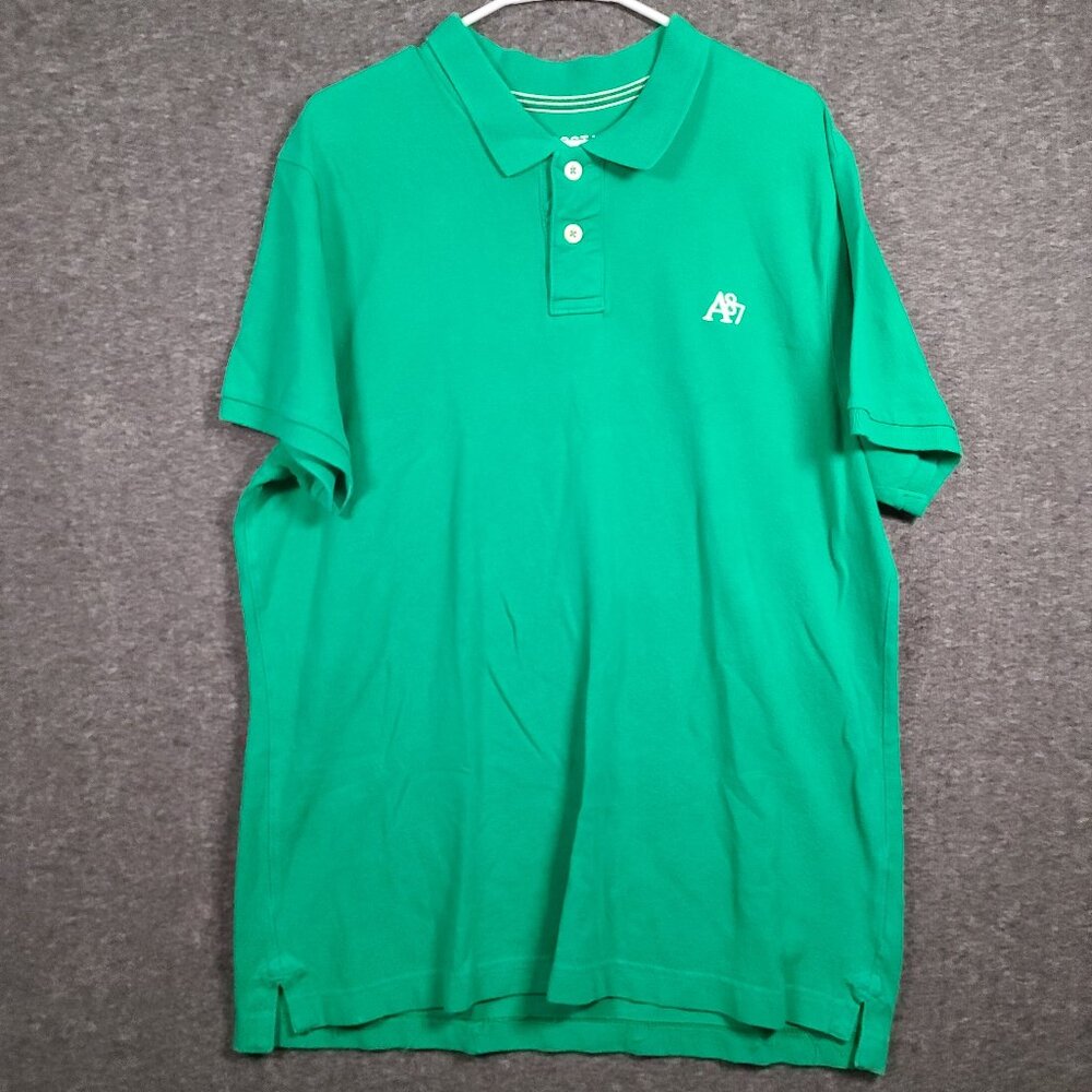 Aeropostale Men's Short Sleeve Green Polo Size XXL
